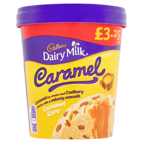 Cadbury Dairy Milk Caramel Ice Cream Tub 480ml