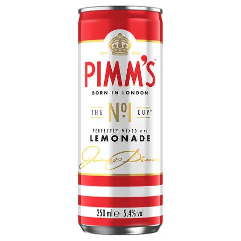 Pimm's No. 1 Cup & Lemonade Ready to Drink 5.4% vol 250ml Can