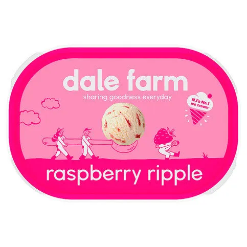 Dale Farm Raspberry Ripple 470g