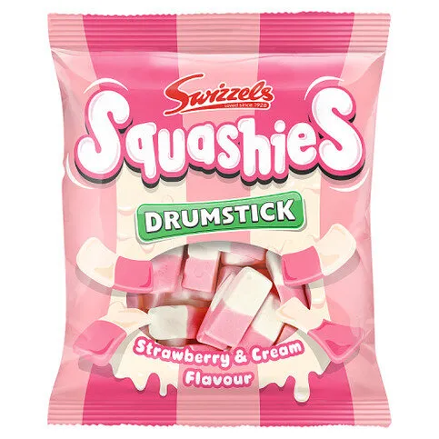 Swizzels Squashies Drumstick Strawberry & Cream Flavour 120g