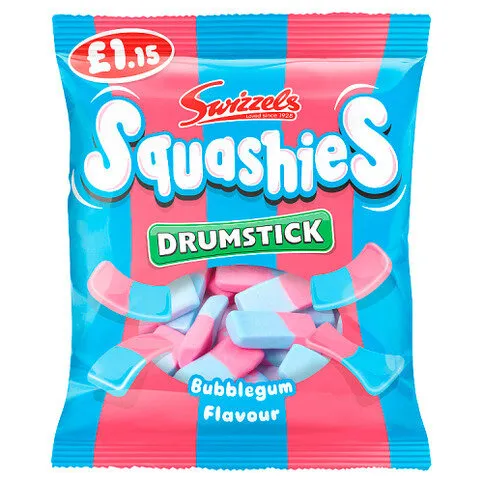 Swizzels Drumstick Squashies Bubblegum Flavour 120g