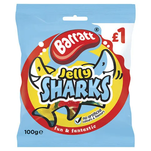 Barratt Jelly Sharks 100g