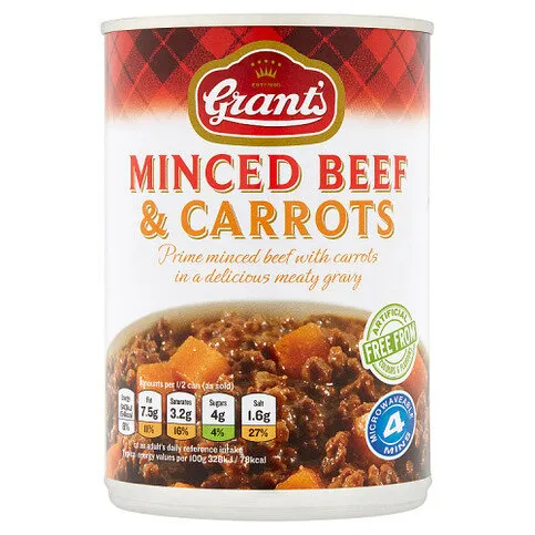 Grant's Minced Beef & Carrots 392g