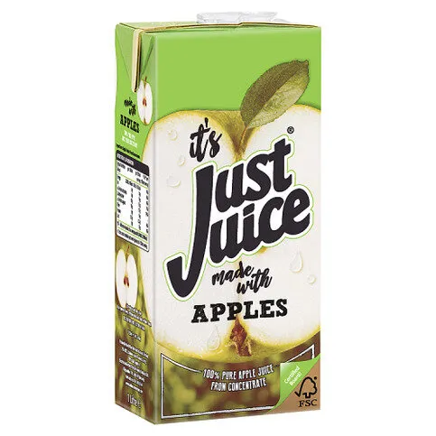 Just Juice 100% Pure Apple Juice From Concentrate 1L