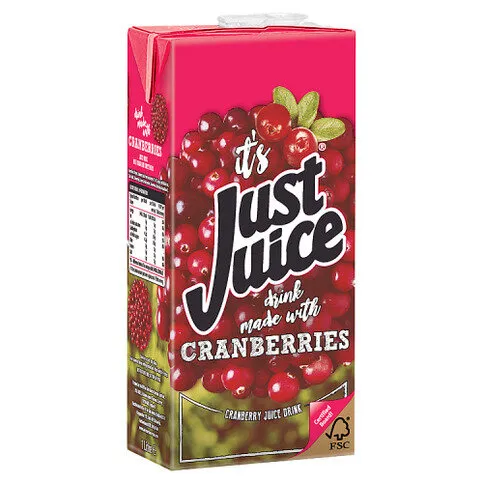 Just Juice Cranberries Juice Drink 1 Litre