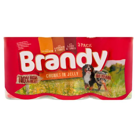 Brandy Chunks in Jelly Variety Pack 3 x 395g