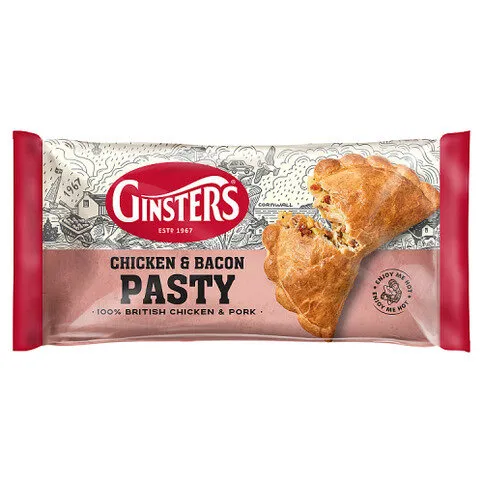 Ginsters Chicken & Bacon Pasty 180g