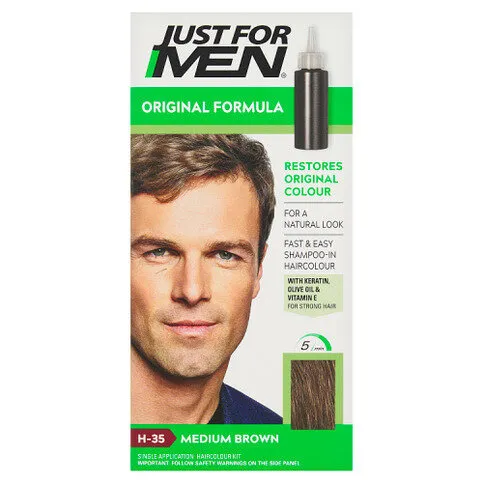 JUST FOR MEN MEDIUM BROWN EACH