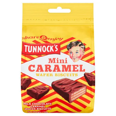 Tunnock's Mini Caramel Wafer Biscuits 150g