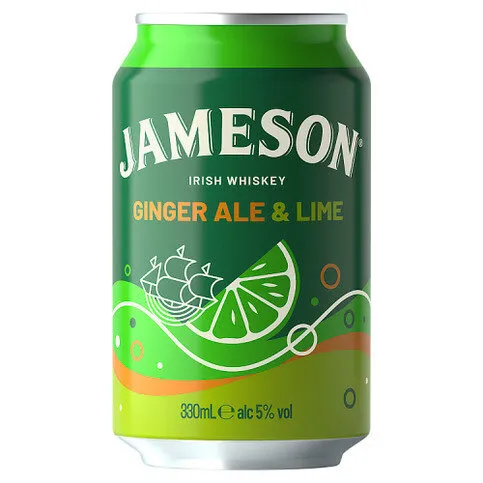 Jameson Ginger Ale & Lime Irish Whiskey 330ml