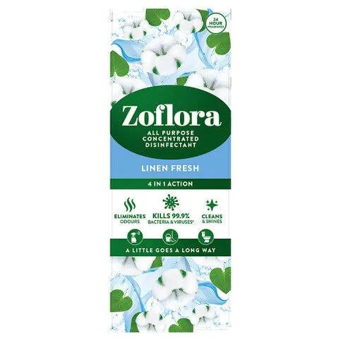 Zoflora 4 in 1 Action All Purpose Concentrated Disinfectant Linen Fresh 120ml
