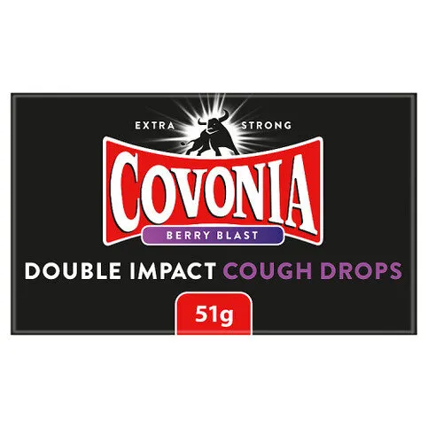 Covonia Berry Blast Double Impact Cough Drops 51g