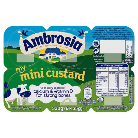 Ambrosia My Mini Custard 6 x 55g (330g)