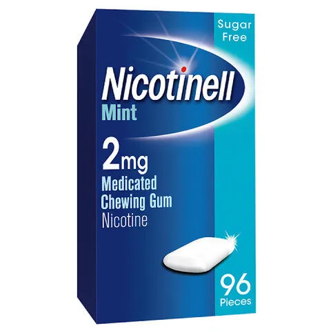 NICOTINELL GUM MINT 2MG 96S