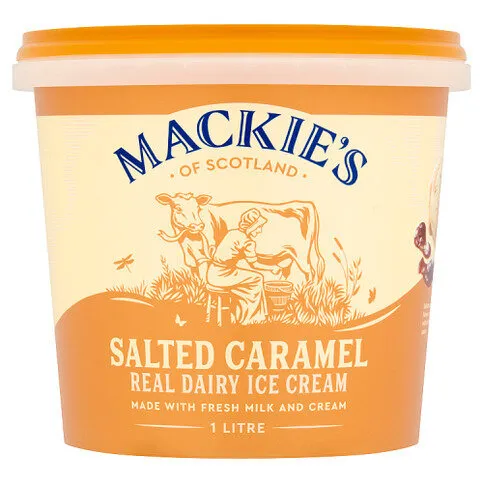 Mackie's of Scotland Salted Caramel Real Dairy Ice Cream 1 Litre
