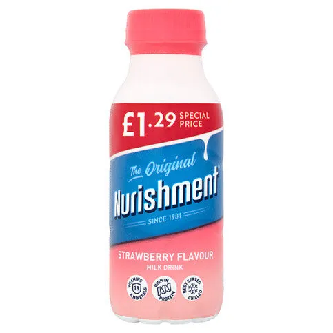 Nurishment The Original Strawberry Flavour Milk Drink 330ml
