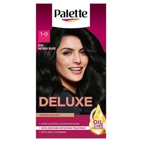 Palette 1-0 Deep Natural Black Deluxe Permanent Oil Care Colour