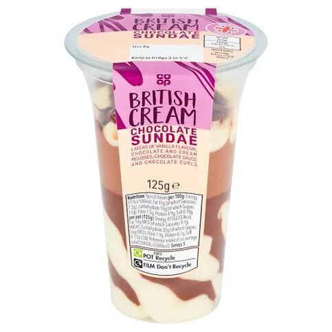 Co-op Chocolate Sundae 125g