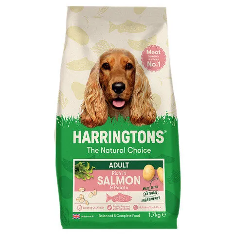 Harringtons Adult Complete Dry Dog Food - Rich in Salmon & Potato, 1.7kg