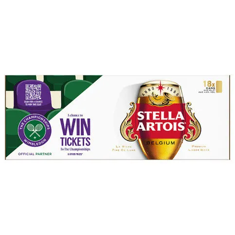 Stella Artois Belgium Premium Lager Beer 18 x 440ml (402259)