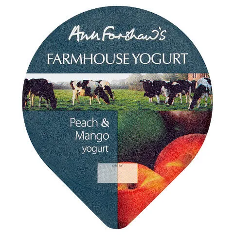 Ann Forshaw's Farmhouse Yogurt Peach & Mango Yogurt 140g