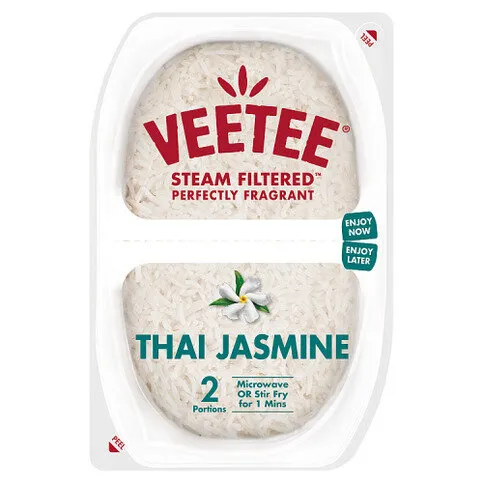 Veetee Steam Filtered Thai Jasmine 2 x 140g (280g)