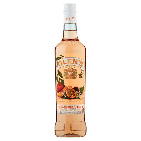 Glen's Passionfruit & Peach Fruit Flavoured Spirit Drink 70cl