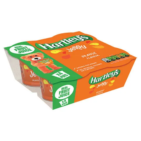 Hartley's Orange Flavour Jelly 4 x 125g (500g)