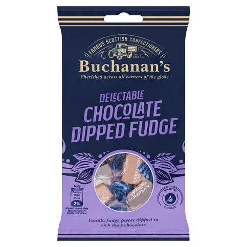 Buchanan's Delectable Chocolate Dipped Fudge 120g