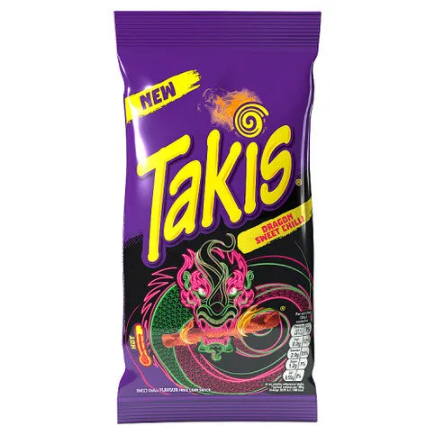 Takis Dragon Sweet Chilli Flavour Fried Corn Snack 100g