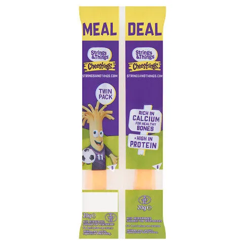 Strings & Things Cheestrings Twin Pack 20g