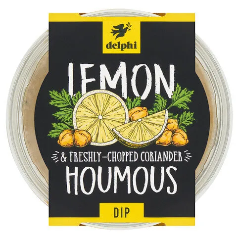 Delphi Lemon & Freshly-Chopped Coriander Houmous Dip 170g