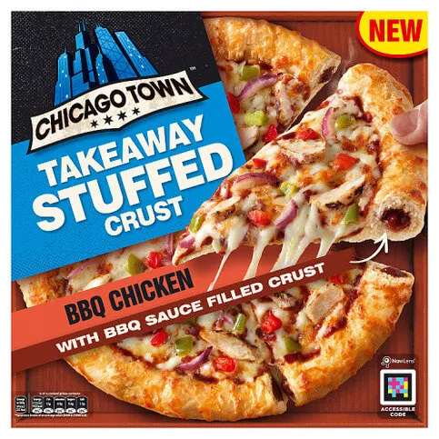 Chicago Town Takeaway Stuffed Crust BBQ Chicken with BBQ Sauce Filled Crust 668g