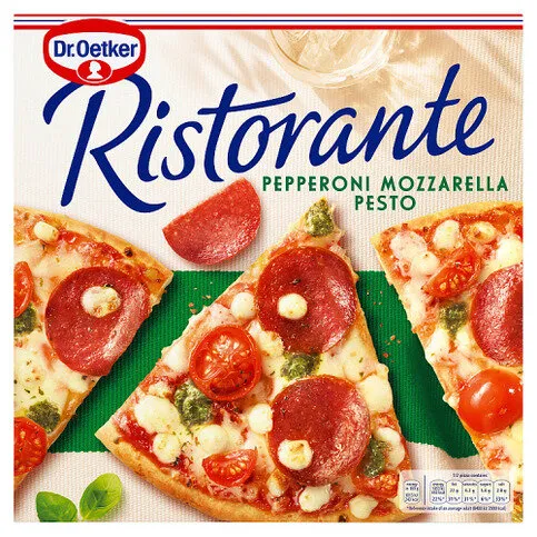 Dr. Oetker Ristorante Pepperoni Mozzarella Pesto Pizza 360g