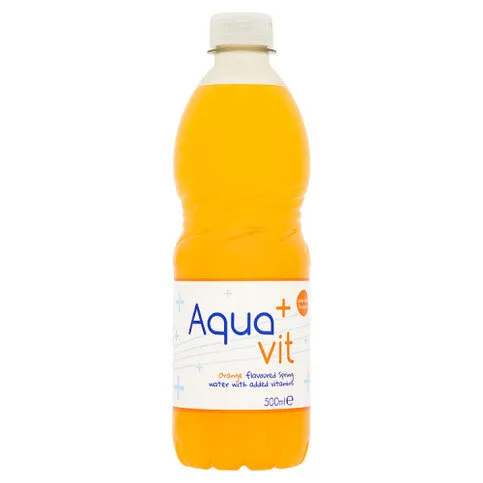 Aqua+Vit Orange Flavoured Spring Water with Added Vitamins 500ml