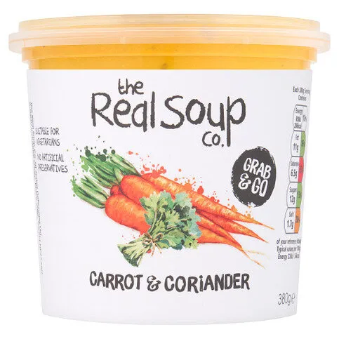 The Real Soup Co. Grab & Go Carrot & Coriander 380g