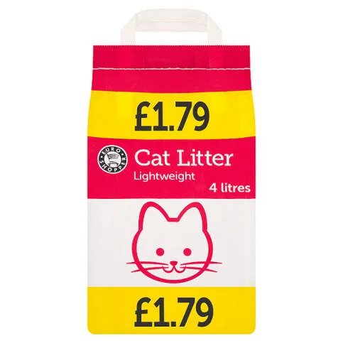 Euro Shopper Cat Litter Lightweight 4 litres