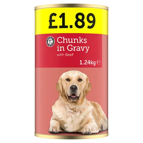 Euro Shopper Chunks in Gravy with Beef 1.24kg