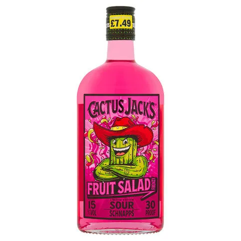 Cactus Jack's Limited Edition Fruit Salad Frenzy Sour Schnapps 50cl