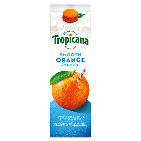 Tropicana Smooth Orange with No Bits 900ml