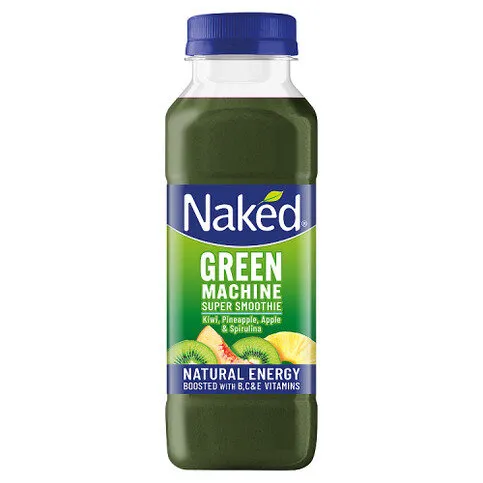 Naked Green Machine Kiwi, Pineapple, Apple & Spirulina Super Smoothie 300ml