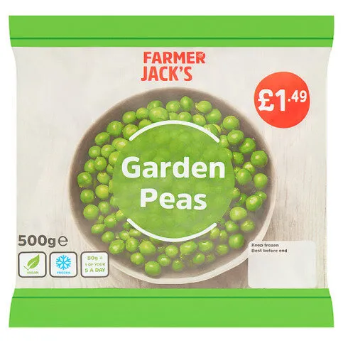 Farmer Jack's Garden Peas 500g