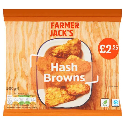 Farmer Jack's Hash Browns 500g