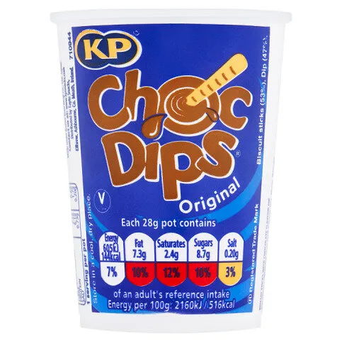 KP Choc Dips Original 28g