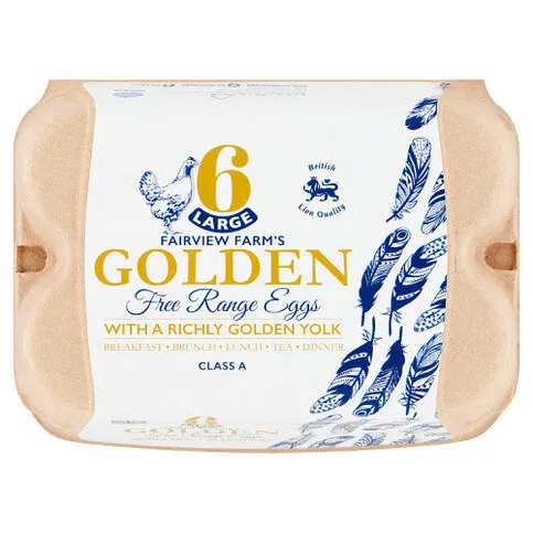 Fairview Farm's 6 Large Golden Free Range Eggs