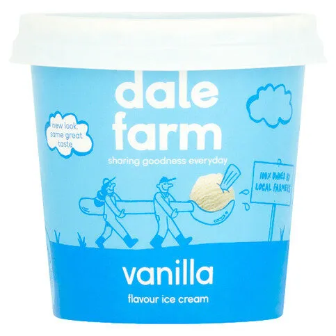 Dale Farm Vanilla Flavour Ice Cream 125ml