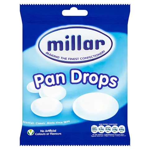 MILLARS PAN DROPS BAG 180GM