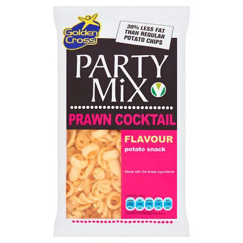 Golden Cross Party Mix Prawn Cocktail Flavour Potato Snack 125g