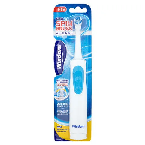 WISDOM SPINBRUSH WHITE EACH