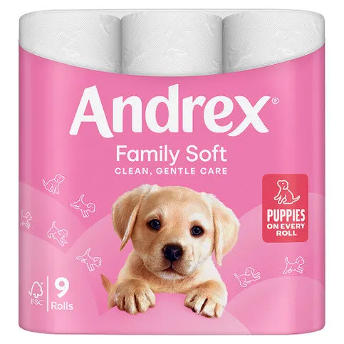 Andrex Family Soft 9 Rolls